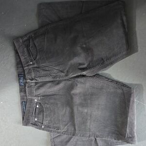 Lucky Brand 221 Original Straight Corduroy  pants size 36 x 32 gray NEW NWT